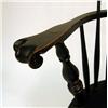 Image 3 : A PAIR OF BLACK-PAINTED COMB-BACK-STYLE WINDSOR ARMCHAIRS