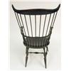 Image 7 : A PAIR OF BLACK-PAINTED COMB-BACK-STYLE WINDSOR ARMCHAIRS