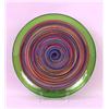 Image 1 : A MURANO SWIRLED POLYCHROME ART GLASS CHARGER PLATE
