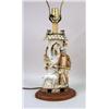 Image 2 : A PAIR OF POLYCHROME-DECORATED BISQUE FIGURAL TABLE LAMPS