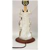 Image 3 : A PAIR OF POLYCHROME-DECORATED BISQUE FIGURAL TABLE LAMPS