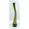 Image 2 : THREE ART GLASS FREE-FORM TALL VASES