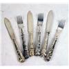 Image 1 : A SET OF TWELVE SILVER-PLATED FISH KNIVES AND FORKS