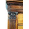 Image 2 : A GEORGE II CARVED AND FIGURED MAHOGANY CHEST ON CHEST SECRETAIRE