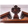 Image 5 : A GEORGE II CARVED AND FIGURED MAHOGANY CHEST ON CHEST SECRETAIRE