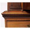 Image 8 : A GEORGE II CARVED AND FIGURED MAHOGANY CHEST ON CHEST SECRETAIRE