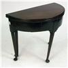 Image 1 : A GEORGE I MAHOGANY DEMI-LUNE GAMES TABLE