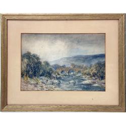 A FRAMED JOHN SHIRREFFS WATERCOLOR
