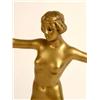 Image 2 : A GILT-BRONZE ART DECO FIGURE OF A DANCING NUDE WOMAN