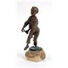 Image 1 : A SMALL BRONZE FIGURE OF A DANCING BOY, SIGNED C. KAUBA