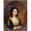 Image 2 : AN OIL ON CANVAS OF A PRETTY YOUNG GIRL IN ROPE PEARLS AND AN EMBROIDERED VELVET CAFTAN