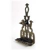 Image 2 : A BRASS MOROCCAN-STYLE MENORAH