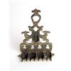 Image 3 : A BRASS MOROCCAN-STYLE MENORAH