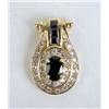Image 2 : TWO 14K YELLOW GOLD AND DIAMOND ENHANCER PENDANTS