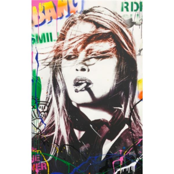 Brigitte Bardot Graffiti Art Poster
