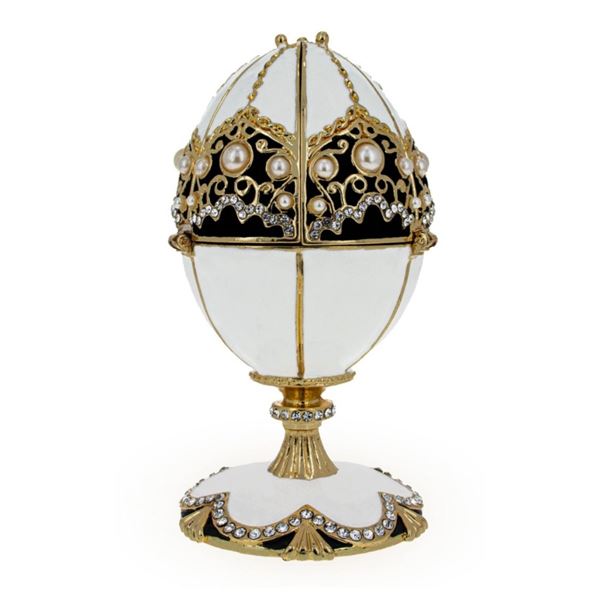 Russian Royal Kremlin Trinket Box Egg