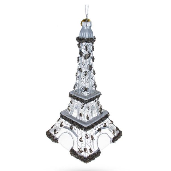 Eiffel Tower Blown Glass Ornament