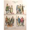 Image 1 : Rare 19thc Costume Plates, 10thc Kings