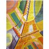 Image 1 : After R. Delaunay, Paris Eiffel Tower Ceramic Art Tile Mural