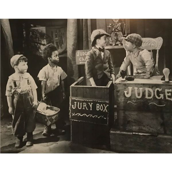 Little Rascals Judge & Jury Black & White Poster Print