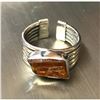 Image 5 : Orange Kyanite Rough Gemstone Sterling Ring