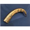 Image 2 : Large Antique Asian Motif Carved Ox Horn