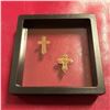 Image 1 : Pair of 17th-19thc Ukrainian Copper Cross Relics