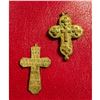 Image 2 : Pair of 17th-19thc Ukrainian Copper Cross Relics