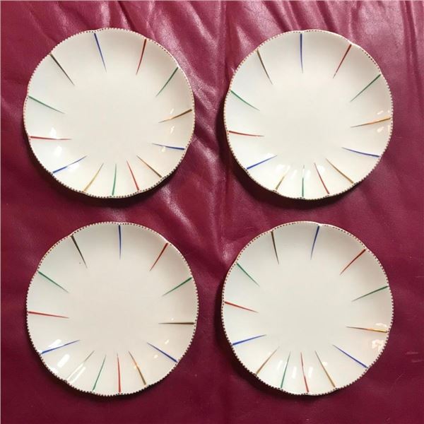 Vintage Set of Lanvin Fruit, Dessert Plates