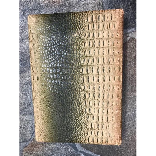 Early 1900's Alligator Leather Poetry Book