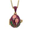 Image 1 : Lily of the Valley Trinket Egg Necklace