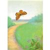 Image 1 : 1920's Silver-Bordered Fritillary Butterfly Color Lithograph Print