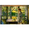 Image 1 : Childe Hassam, Goldfish Window Color Lithograph