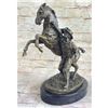 Image 1 : Cowboy With Rearing Horse Bronze Sculpture