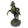 Image 7 : Cowboy With Rearing Horse Bronze Sculpture