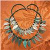 Image 1 : Spectacular Carved Aventurine Fall Leaves Gemstone Necklace