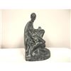 Image 1 : Vintage Metal Statue, Bookend, Roman Classical Man