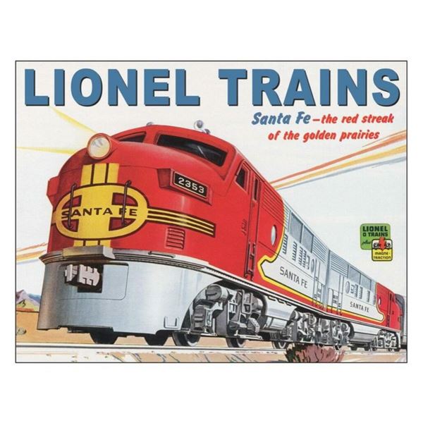 Lionel Toy Trains Metal Sign