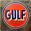 Image 1 : Gulf Gasoline Metal Pub Bar Sign