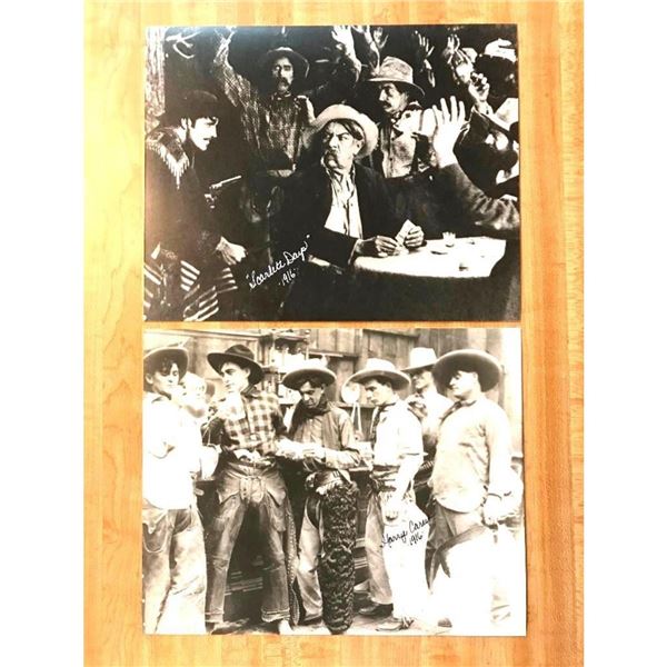 Pair of Silent Movie Western Saloon Photo Prints