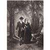 Image 1 : 1880's Photogravure Print, Poor Love, Courtship Scene