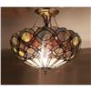 Image 3 : Edwardian Style Stained Art Glass Fixture