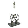 Image 1 : After Giacometti, Surrealist Chariot Bronze Sculpture
