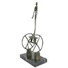 Image 3 : After Giacometti, Surrealist Chariot Bronze Sculpture