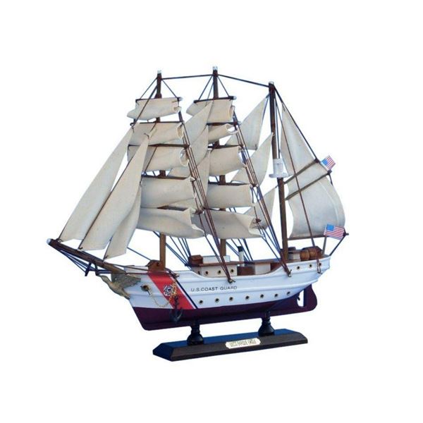 Wooden United States Coast Guard Model Ship