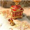 Image 2 : Russian Chanticleer Trinket Jewel Box Clock