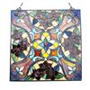 Image 2 : Nouveau Stained Art Glass Hanging Window Panel
