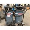 Image 1 : Lot of (2) Nikro Wet/Dry Vacum W/Cecor TX-55PL 55 Gal Tanks