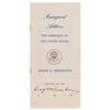 Image 1 : Dwight D. Eisenhower Signed 1953 Inaugural Address Pamphlet