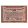 Image 2 : Jacob J. Shubert Signed Stock Certificate